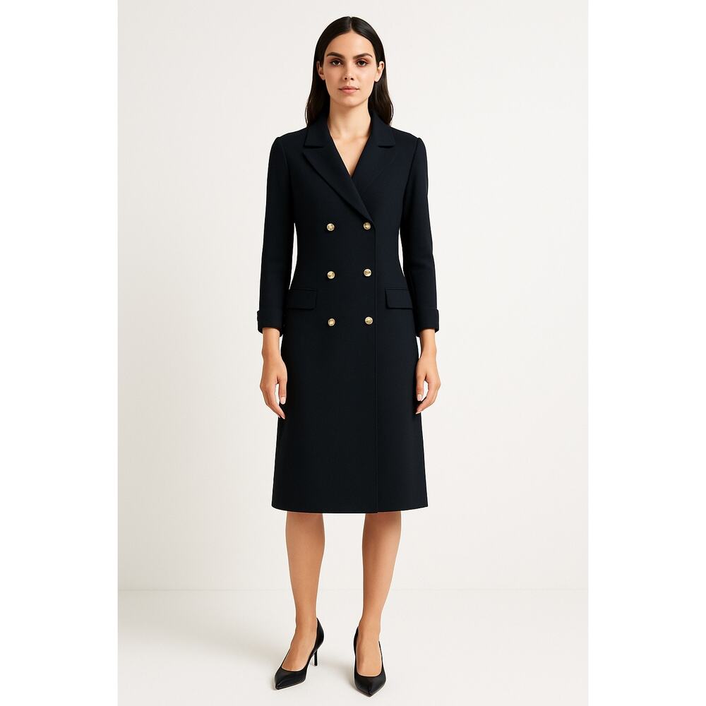 Vintage 60s Butte Knit Womens Dress Size S Wool Black Old Money Classic